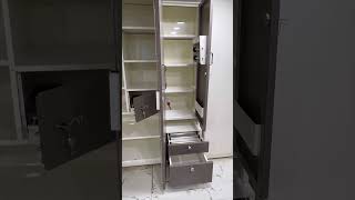 MODERN 3 DOOR MODULAR STEEL ALMIRAH WITH DRESSING UNIT furniture wardrobesteelalmirah cupboard [upl. by Sato]