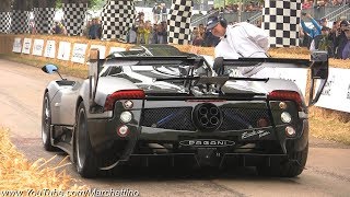 Pagani Zonda 760 Insane Exhaust Note Accelerations amp Fly By [upl. by Enomal]