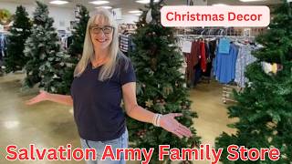 Thrifting for Christmas Decor at this Salvation Army Store [upl. by Yatnwahs]