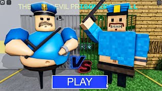 HEROBRINE BARRY Vs BARRY BARRYS PRISON RUN OBBY Roblox Walkthrough Full Game roblox scaryobby [upl. by Swetiana]