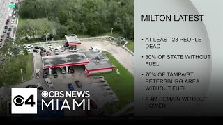 After Milton Death toll rises 30 of Florida without fuel [upl. by Lanie]