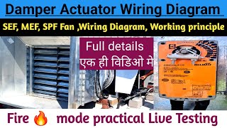 Connecting a Damper Actuator to a Fire Alarm System  damper actuator wiring [upl. by Recor17]