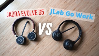 Jabra Evolve 65 VS JLab Go Work  Mic Test Battle and Comparison [upl. by Gilbye]