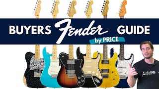 Best Fender Guitars by PRICE [upl. by Willing]