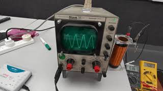 Finding Resonance of an LCR circuit using an oscilloscope [upl. by Halden]