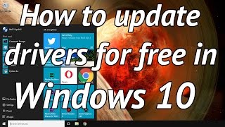 How to easily update your drivers for free in windows 10 [upl. by Aihsenot665]