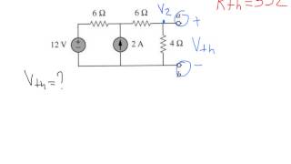 Thevenins Theorem Example with solution [upl. by Acinor]