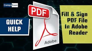 Fill and sign PDF forms in Adobe Reader [upl. by Macpherson80]