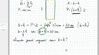 Area del rettangolo dato il perimetro e il rapporto tra dimensioni [upl. by Melbourne745]