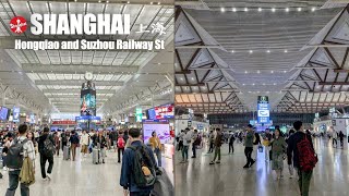 Shanghai Hongqiao and Suzhou Railway Stations  4K HDR  上海虹桥站 蘇州站 [upl. by Nyvrem]