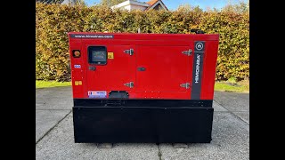 Starting up Himoinsa HYW yanmar 20 kVA Aggregaat generator [upl. by Hnirt]