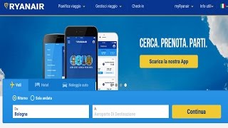 Come prenotare un volo con Ryanair  Gennaio 2016 [upl. by Iahcedrom]