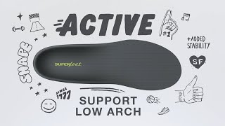 Superfeet® Active Support Low Arch Insoles [upl. by Melinde]