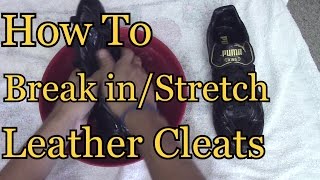 How To Break In Leather Cleats [upl. by Aikin]