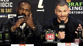 Jon Jones vs Stipe Miocic Press Conference Highlights UFC 309 [upl. by Adnilreb349]