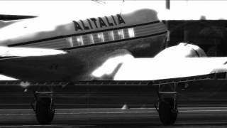 FS2004 Alitalia 60s DC3 flight over Rome [upl. by Hayne]