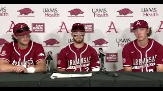 Hagen Smith Turner amp Gregory presser vs LSU Game 2 [upl. by Ahsened]