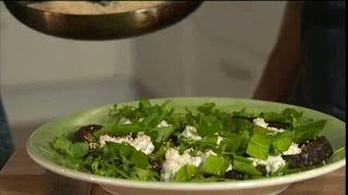 Mitt kök lagar stekt aubergine med yogurtsås  TV4 [upl. by Anerat741]