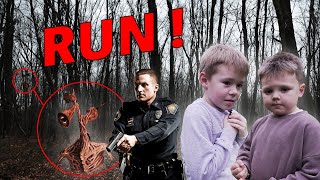 WE FOUND SIREN HEAD IN THE WOODS THE POLICE CAME [upl. by Atsyrhc]