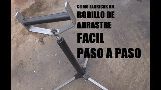 COMO HACER UN SOPORTE DE RODILLORODILLO DE ARRASTRE PARA CORTAR MADERA Y METAL PASO A PASO [upl. by Berkin569]