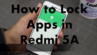 Redmi 5A How to Lock Apps Hindi [upl. by Nairad]