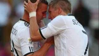 Lukas Podolski amp Bastian Schweinsteiger  German Lovestory [upl. by Ahsiugal]