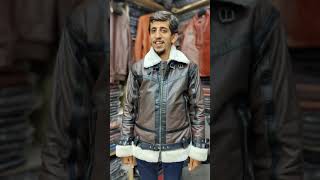 The BEST Shearling Leather Jacket  Genuine Bomber Fur Leather Jacket  Pure Leather Jackets Lahore [upl. by Lliw714]