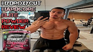 Hydroxycut Hardcore Elite FAT BURNER Powder Review My Before and After Results [upl. by Anazus]