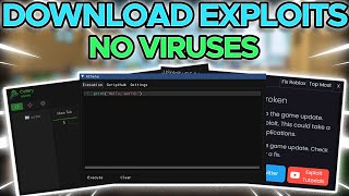 Roblox Exploit Download Methods NO VIRUS WORKING 2024 [upl. by Tonia]