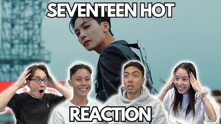 TOO HOT 🔥🔥  SEVENTEEN HOT MV  CHOREOGRAPHY REACTION [upl. by Sioux]