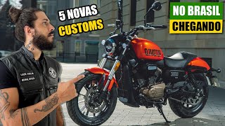 5 Novas Moto Custom Barata Chegando no Brasil  Shineray Entrando Forte no Mercado Custom Nacional [upl. by Akelam]