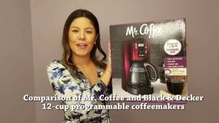 Mr Coffee vs Black amp Decker 12 cup coffeemaker [upl. by Ciri]