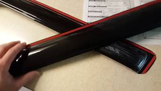 How to install Ventvisor Deflector from AVS for 2018 KIA SOUL windows  Rain Guard [upl. by Lynnell317]