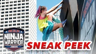 SNEAK PEEK American Ninja Warrior Junior Ballerina to the Buzzer S1 E12  Universal Kids [upl. by Yecniuq]