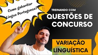 Questões de concurso sobre variação e variedades linguísticas [upl. by Canada]