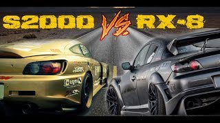 MAZDA RX8 🆚 HONDA S2000  Versus Series [upl. by Annauqal703]