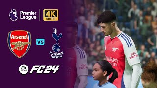 EA Sports FC 24  Tottenham Hotspur vs Arsenal  Premier League 2425 Full Match  4K Gameplay [upl. by Nnybor]