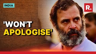 Rahul Gandhi Refuses To Apologise in Modi Surname Case Files Rejoinder Affidavit in SC [upl. by Arelc946]