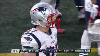 Eagles strip sack on Tom Brady  Local Announcers  Multiple Languages [upl. by Harwell]