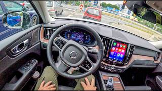 NEW Volvo XC60 🇸🇪 2025 20 T6 Plugin Hybrid 350 hp 0100 POV Test Drive 2111 Joe Black [upl. by Bocock448]