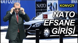 RECEP TAYYİP ERDOĞAN  NATOYA EFSANE GİRİŞİ KONVOY KVP [upl. by Bamby]