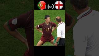 Portugal 🇵🇹 VS England 🏴󠁧󠁢󠁥󠁮󠁧󠁿 2006 World Cup Semi Final Ronaldo youtube football shorts [upl. by Ignatius]