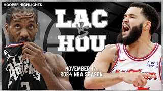 LA Clippers vs Houston Rockets Full Game Highlights  Nov 17  2024 NBA Season [upl. by Chaker]