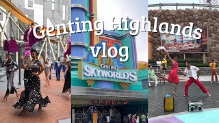 Genting Highlands vlog 🚡 visiting Genting Skyworlds Theme Park [upl. by Comstock]