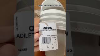 Adidas Women Adilette Platform Slides Review adidas fyp [upl. by Austina]