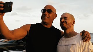 J Balvin and Vin Diesel Talk Fast amp Furious on set  Fast X Behind The Scenes [upl. by Kayle13]