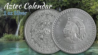 1 oz Aztec Calendar Silver BU Golden State Mint [upl. by Okkin698]