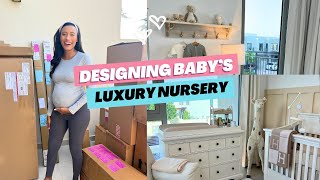 How We Designed and Decorated Babys Dream Luxury Nursery  Pottery Barn Pregnancy Photoshoot [upl. by Harlow]