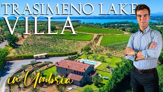 FARMHOUSE with POOL and VINEYARDS For Sale on LAKE TRASIMENO Umbria [upl. by Paterson]