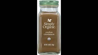 Simply Organic Ground Ceylon Cinnamon Certified Organic Vegan  208 Ounce  Cinnamomum verum J [upl. by Mori]